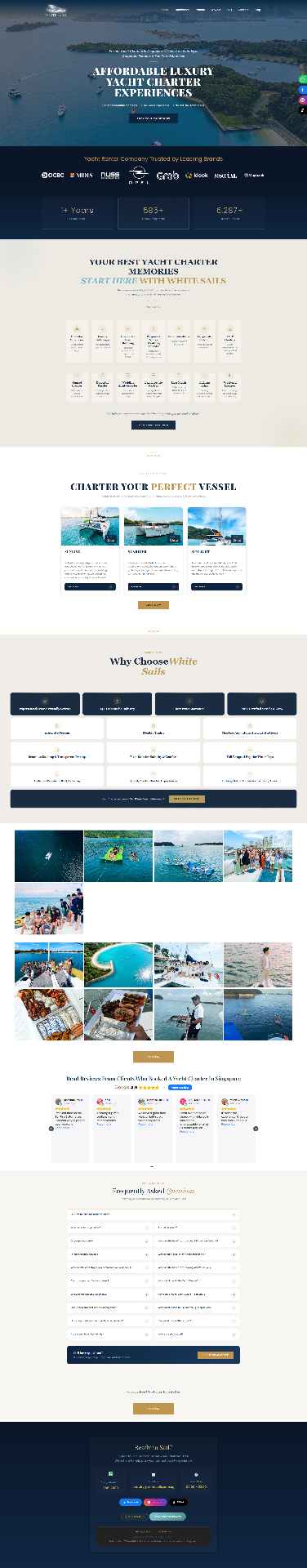 White Sails Singapore charter booking platform