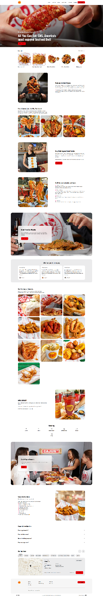 Crab 'N Spice website preview